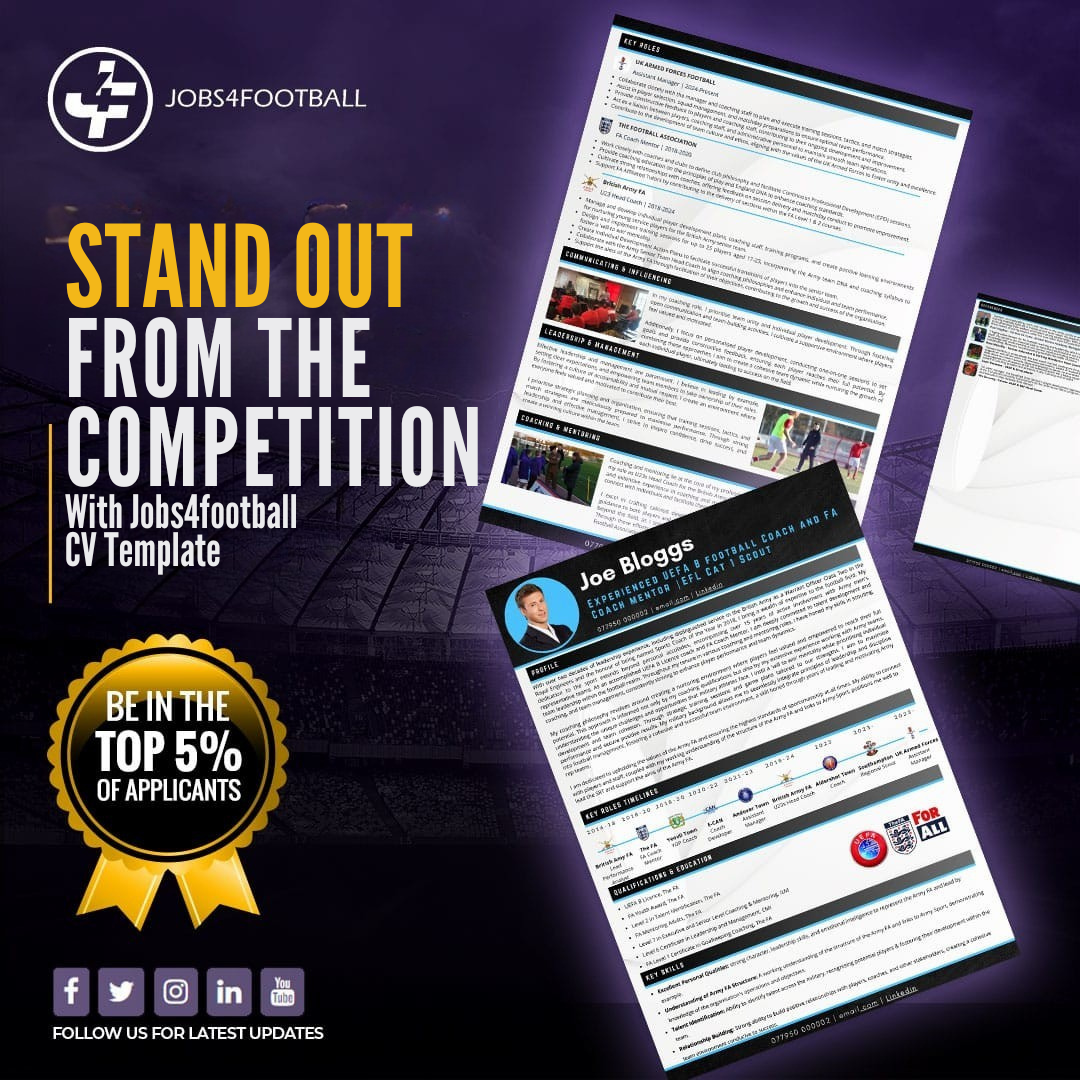 Jobs4football CV Template (Editable)