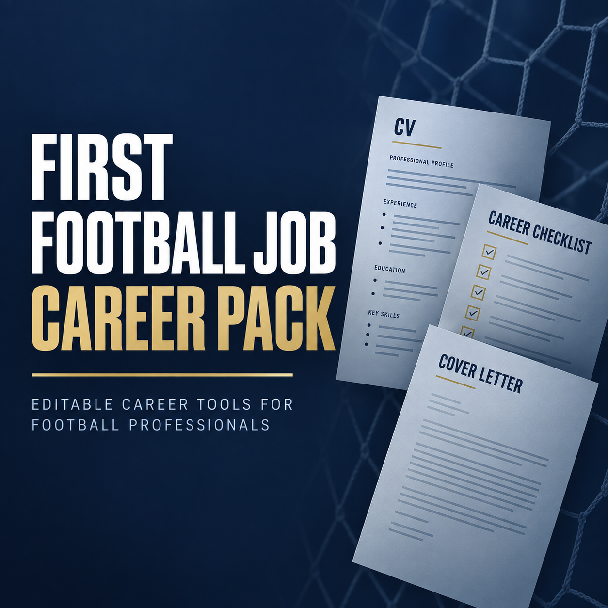 First Football Job Career Pack