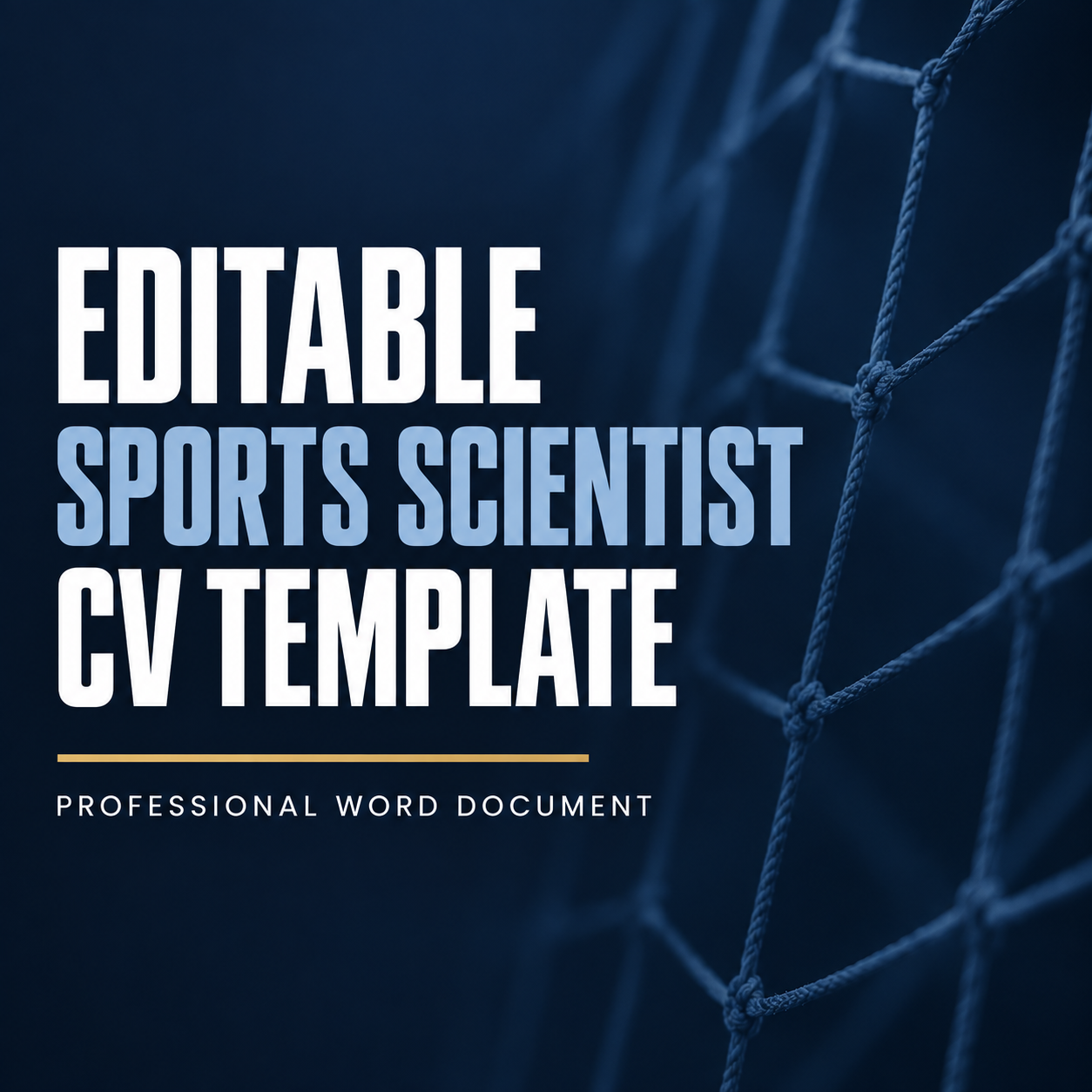 Editable Sports Scientist CV Template